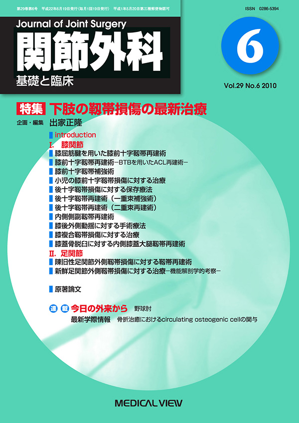 関節外科 2010年6月号