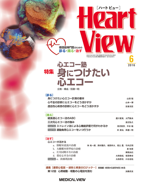 メジカルビュー社 Heart View特集一覧 Heart View 16年6月号